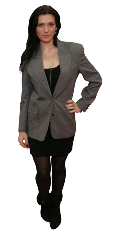 gray blazers for women and men